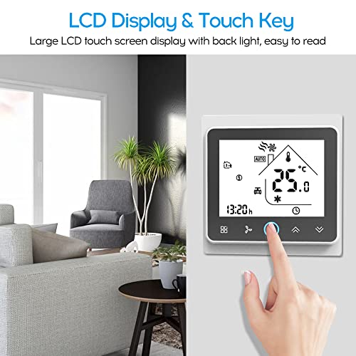 Thermostat d'ambiance intelligent programmable climatisation quatre tubes numérique
