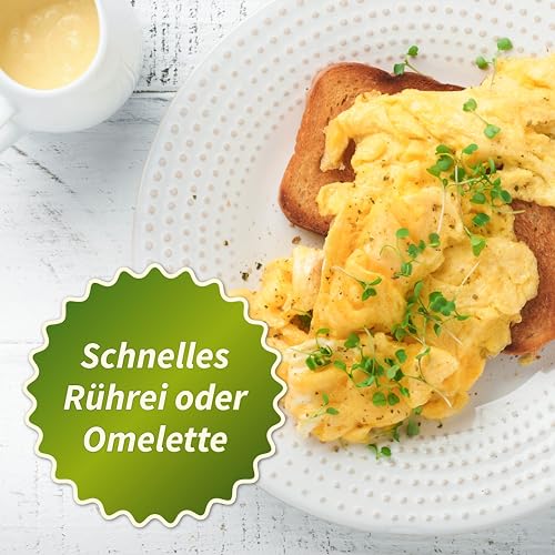 Feinwälder® Volleipulver/Eipulver aus Hühnereiern/Eiersatz für Kochen und Backen/lang haltbare Trocken-Nahrung im wiederverschließbaren Beutel (1 kg)