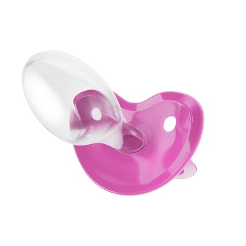 Pacifier Addict - Fixx - Jumbo Functional Adult XXL Silicone Pacifier - Size 10 - Raspberry