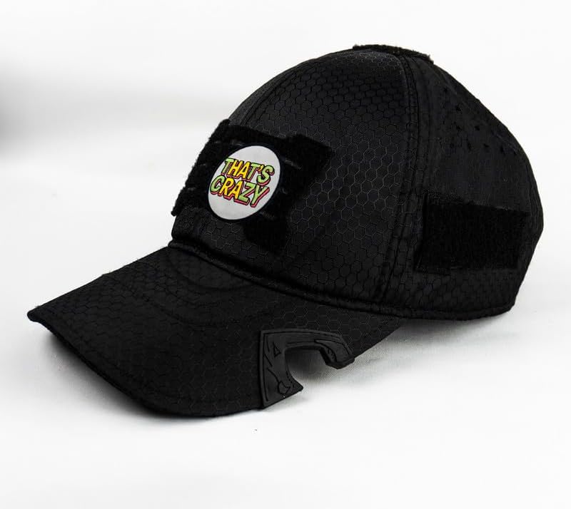 Minimal Graphic Hook and Loop Embroidered Patch – “that’s Crazy” Statement Applique image 2