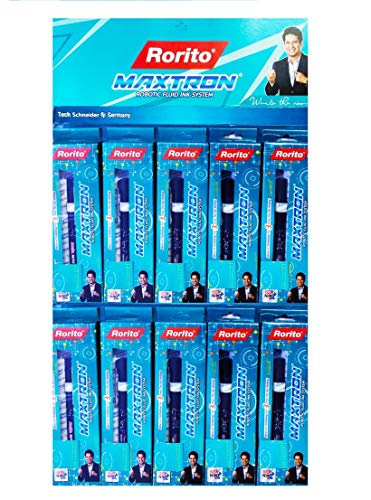 Rorito Maxtron Blue Gel Pen Pack of 10 pcs + 1 Scented Pen Rorito Maxtron Blue Gel Pen Pack of 10 pcs + 1 Scented Pen