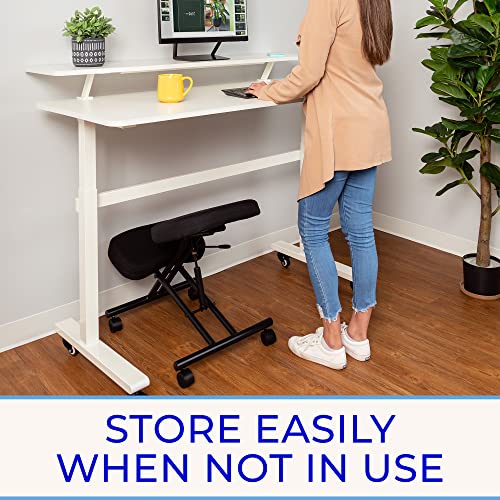 Proergo Pneumatic Ergonomic Kneeling Chair | Fully Adjustable Mobile Office Seating | Improve Posture To Relieve Neck & Back Pain | Easy Assembly | Use In Home, Office & Classroom #TOP6