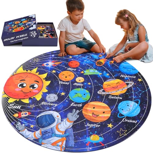 Civaner 70 Pieces Floor Puzzles Christmas Large Puzzles for Kids