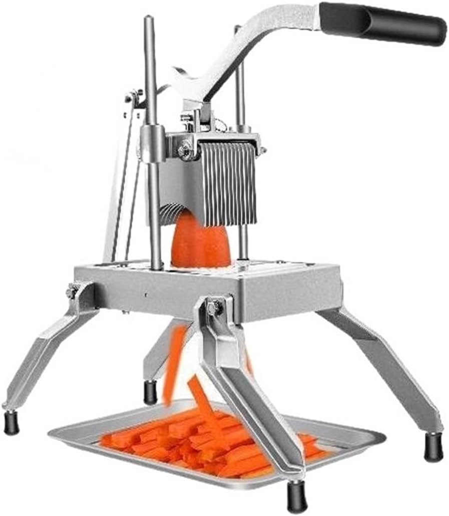 Vegetable Fruit Slicer 4.8mm 6.4mm 9.5mm Home Potato Tomato Food Dicer Manual Cutting Machine Kitchen Gadgets Commercial,High Efficiency(9.5 mm Blades)