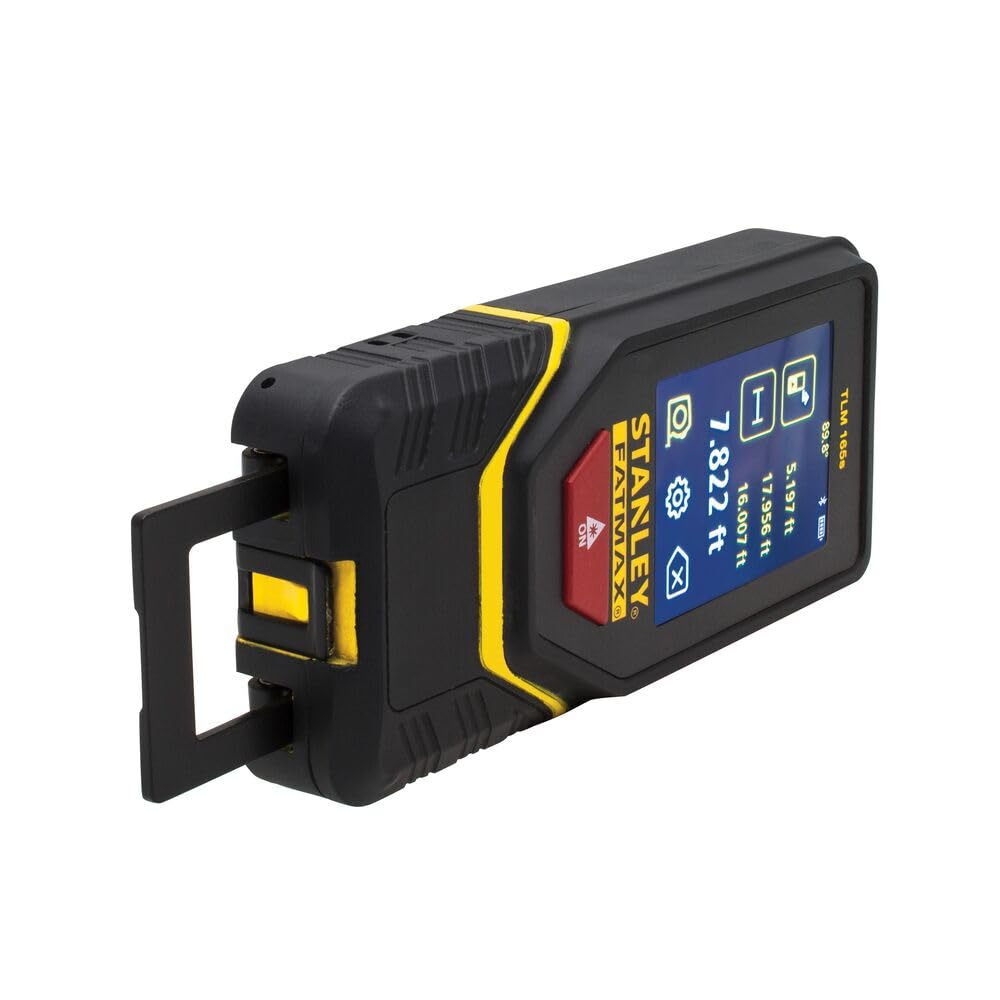 TLm165S Télémètre mESURE LASER BLUetOOTH - PORTÉE de 50m - PRÉCISION : +/-1,5mm - 10 FONCTIONS + ADDITIONS / SOUSTRACTIONS - LIVRÉ avec PILES et ÉTUI de PROTECTION