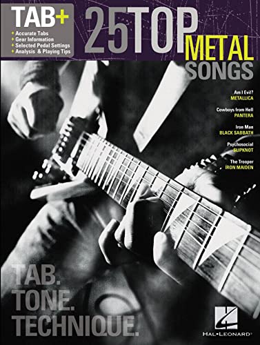 25 Top Metal Songs Guitar Sheet Music Songbook