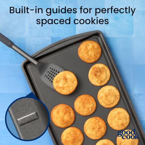 GoodCook Everyday Nonstick Steel Baking Sheet, 17 x 11-Inch, Gray - Image 3