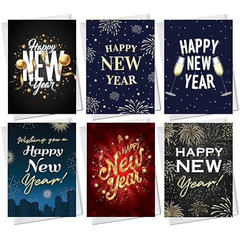 RED OCEAN Happy New Year Cards Pack Cover