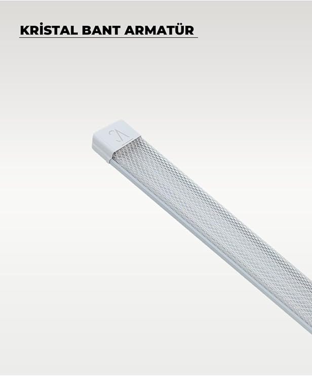 80W Beyaz Kristal Led Bant Armatür 3200K Sarı Işık