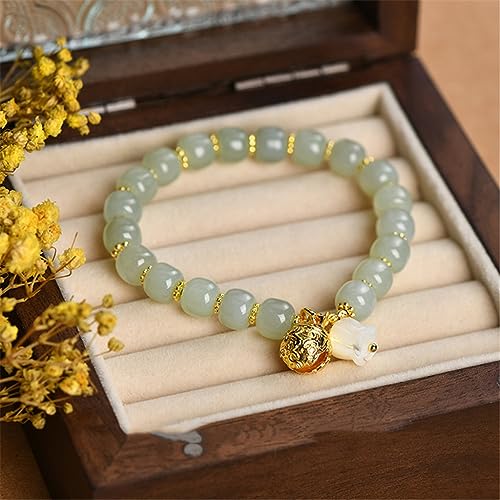 Bracelet en jade de Hetian véritable chaîne de poignet style national - 3