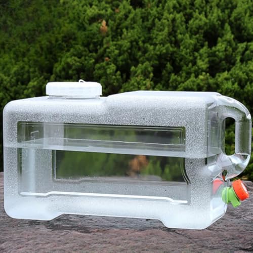Vzqr ポリタンク 水タンク コック付き 安全PC素材 7.5-24L 防災・アウトドア用 携帯便利 蛇口&蓋付き キャンプ ハイキング 登山 スポーツ旅行用 (18L)