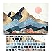 Coque Compatible avec MacBook Air 13 Pouces 2020 2019 2018,Plastique Coque Rigide Housse & Protection Clavier pour Mac Air 13,3 Retina avec Touch ID Modèle:A1932/A2179/A2337 M1,Montagne 1