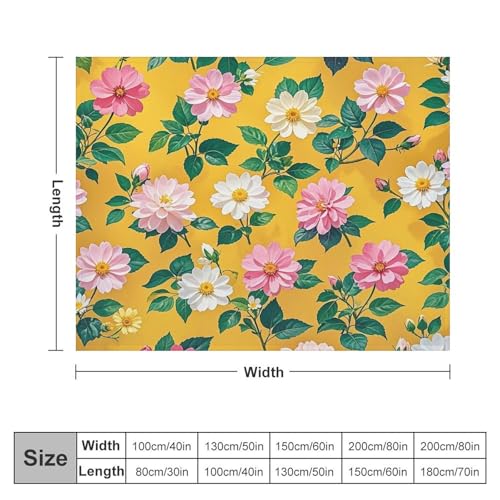 Couverture micro polaire rafraîchissante et légère motif vert