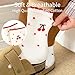 Knagsfa 2 Pairs Women's Cute Crew Socks, Casual Athletic Cotton Cherry Calf Novelty Socks for Women