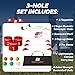 bucketgolf Original Game 3-Hole Travel Set – #1 Backyard Golf Game for Adults. Ideal for Yard, Beach, Park, Camping, and Outdoor Fun. (2 Right-Hand Clubs)