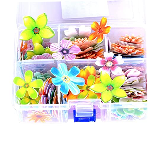 Flores comestibles para pasteles, adornos listos para embellecer magdalenas de fiesta