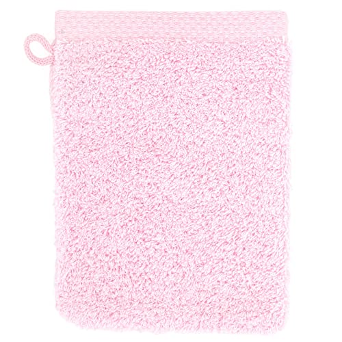 Linnea Gant de Toilette 16x21 cm Pure Rose Bonbon 550 g/m2