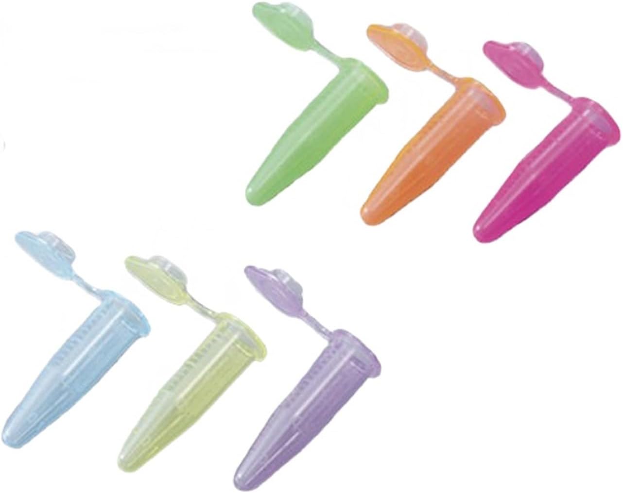 500 Pcs 1.5ml Centrifuge Tubes Microcentrifuge Colourful Centrifuge Tubes with Cap and Bottom Scale(1.5ml Transparent)