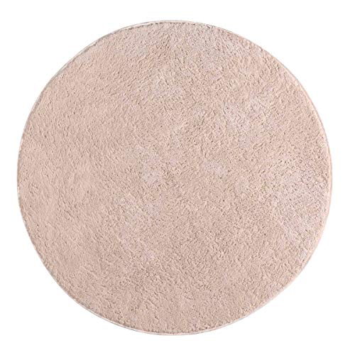 Tapete Redondo 1m Classic Perola Oasis Tapetes