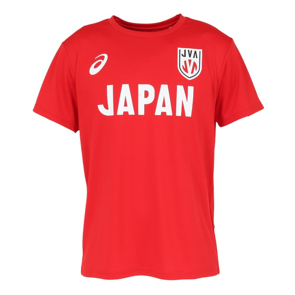 [アシックス] バレーボールウェア 2026年VB男子日本代表サインTシャツ 2053A302 602（Vレッド サイン） S