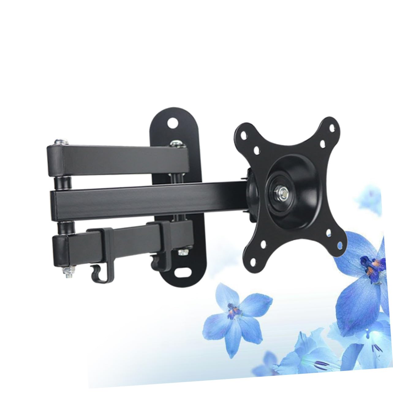 Supporto Tv Parete per Monitor LCD LED Staffa Fissa in con e Nascondi Capacità Montaggio Salvaspazio e
