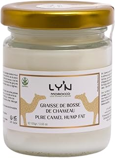 Suif de Bosse de Chameau - Camel Tallow - 100% Pur - pour peau, cheveux et alimentation - Hydratation profonde pour visage et corps- Hydratant Biologique pour peau sèche et gercée