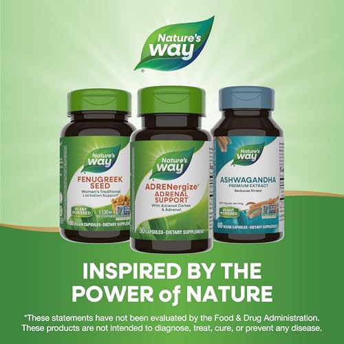 Nature's Way ADRENergize, Adrenal Support*, with Adrenal Cortex, 50 ct - image 7