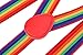 Livingston Suspenders for Men Cosplay Party Accessory Adjustable Elastic Rainbow Suspenders,Rainbow