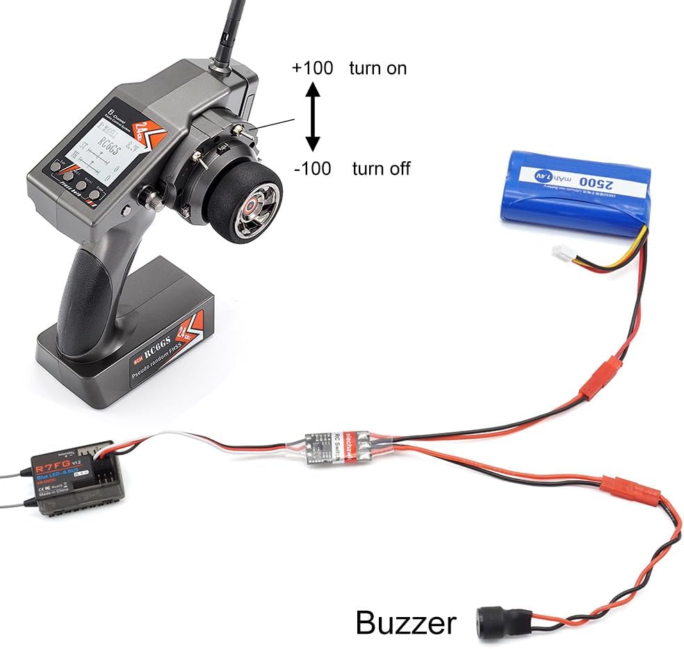 RC Remote Controlled AUX on/Off Electronic Switch Relay for Car Truck Boat LED Light Drone (8A)