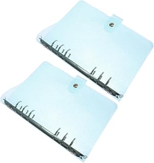 TEHAUX 2Pcs Glitter Folhas Soltas Gabinetes Fichário Pastas De Bolso Capa De Caderno Orçamento Envelope Fichário Saco De Folhas Soltas Cartões Guarda Fichário Fichário De Folhas Soltas