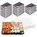 Produktbild 20 Stück Meal Prep Boxen: Mehrweg Servierplatte mit Deckel, Wiederverwendbare Meal Prep Essensbox Mealprepboxen, Menüteller & Meal Prep Box für Sushi, Sandwiches, Obst und Gerichte(26 * 19 * 5cm)