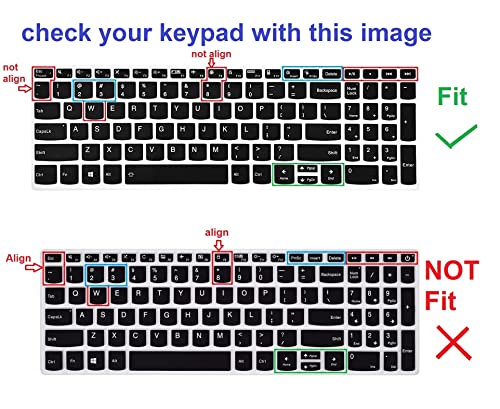 Image of RAYA Silicone Keyboard Skin Cover for Lenovo ideapad Slim3 & Slim5 15.6 inch Laptops | ThinkBook 15 and Lenovo V15 Laptop Keyboard Cover (Multicolour)