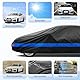 Holthly Autoabdeckung Wasserdicht Atmungsaktiv,Auto-Abdeckplane für Vollgarage,Regen,Sonne,Staub und UV-Schutz.Autoplane passend für BMW 4er,Mercede CLE SLS SL, Ford Fusion/Mustang,usw.3XL-0