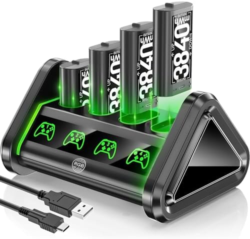 Kit Chargeur + Batterie Rechargeable 2400mAh Pour Manette Xbox 360 - Câble De Charge Noir - Neuf (Ouvert)
