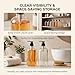 Imagen de erioctry 2 unids 500ml 17oz recargable botella de plástico vacía botellas frascos envases con dispensador de bomba de loción blanca
