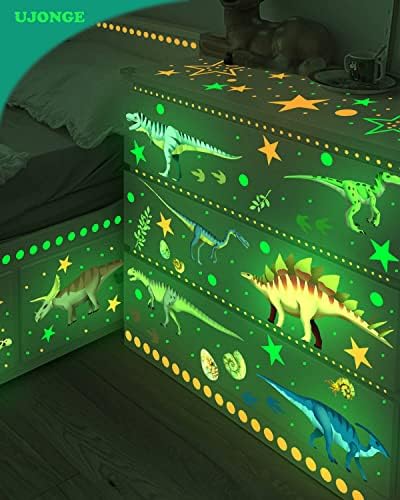 Glow In The Dark Dinosaurs, Dinosaur Wall Decals for Kids Room, Glow in The Dark Stickers Removable Peel and Stick Wall Decals For Bedroom, Classroom - Birthday for Girls Boys Grandkids Toddlers 3 51FOeqJBUlL. AC