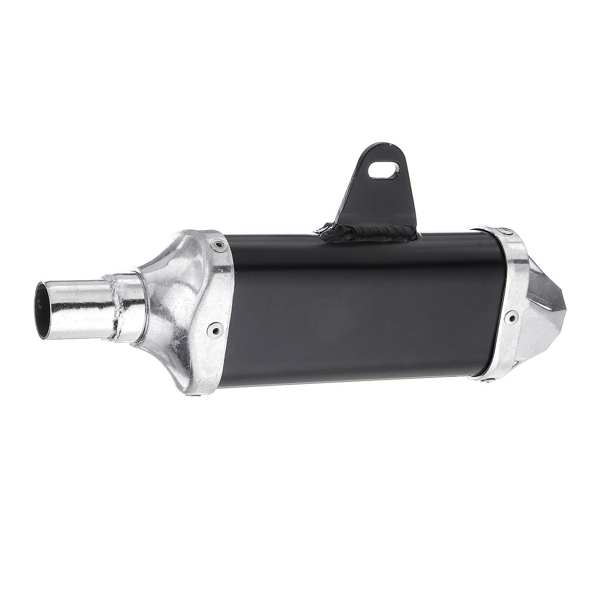 Viviance Marmitta Compatibile con Scarico Moto Universale 28mm Tubo 50cc 110cc 125cc 140cc 150cc Pit Dirt Bike