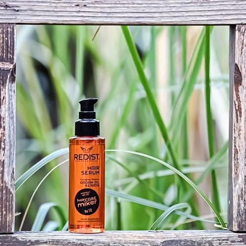 REDIST Serum de queratina para el cabello de argán, 125 ml, para tratamiento antiencrespamiento de cabello seco, quebradizo y dañado, cuidado del cabello, queratina y argán, tratamiento de aceite para - imagen 7