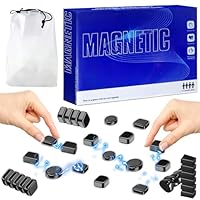 Magnetisches Schachspiel (20 Stück),(8 Jahre und älter) Magnetspiel Puzzle Magnetic Schachspiel Tragbares Schach Magnetisch Magnetisches Spiel für Erwachsene Partyzubehör für Familientreffen