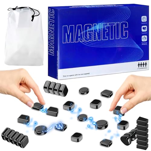 Magnetisches Schachspiel (20 Stück),(8 Jahre und älter) Magnetspiel Puzzle Magnetic Schachspiel Tragbares Schach Magnetisch Magnetisches Spiel für Erwachsene Partyzubehör für Familientreffen