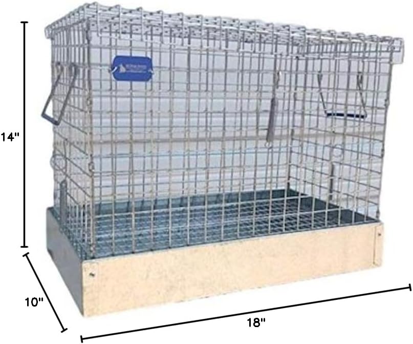 Rabbit Carrier/Transport Cage - 1 Hole (10x18x14)