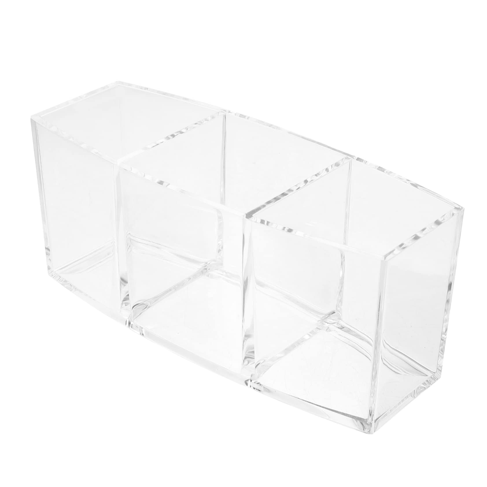 Amosfun Transparent Acrylic Coffee Capsule Holder Tea Packet Organizer with Compartments Elegant Design for Coffee Bar Accessories for Storing Tea Bags and Sweets
