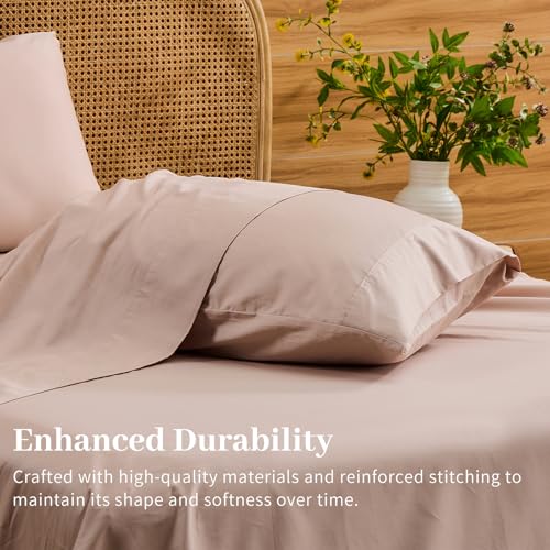 Image of Bedlifes 1000TC Egyptian Cotton Cal King Sheets, 4Pcs, 16 inch Deep Pocket | Cooling & Breathable, Ultra Soft, Hotel Comfort, Sateen Weave, OEKO-TEX Certified, Easy-Care Machine Washable