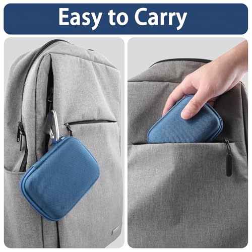 Khanka Etui Kompatibel mit PLAUD Note Pro/PLAUD Note KI Digitales Diktiergerät,Tasche Tragbare Aufbewahrungstasche für PLAUD Note Pro/PLAUD Note KI Audiorecorder mit Karabinerclip,nur Etui