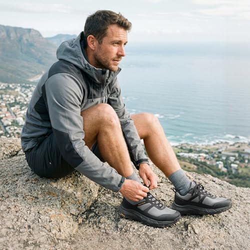 Image of NORTIV 8 Men's Waterproof Hiking Shoes | Lightweight Trekking Walking Fashion Sneakers with Arch Support for Camping Tennis Outdoor Training StreamRunner