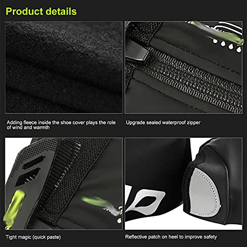 Wssbk Cycling Shoe Covers Waterproof, Windproof And Warm Neoprene Overshoes Men And Women Overshoes Winter Shoe Cover (Color : Black, Size : L41-43) #TOP6