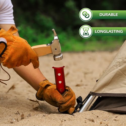 TRIWONDER Aluminum U-Shaped Tent Stakes