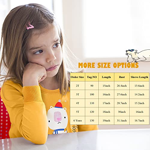 Kumary-Toddler-Girls-Boys-2-Pack-Sweatshirts-Cotton-Long-Sleeve-Crewneck-Pullover-Winter-Warm-Shirt-Sweater-Tops-2-6-Years