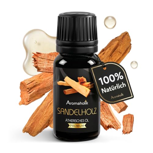 Sandelholzöl BIO 10 ml – 100% natürlich, ätherisches Öl aus Indien für Diffuser, Saunaaufguss & Aromatherapie, Zertifiziertes Öl für Sauna & Massage