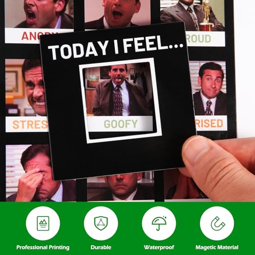 The Office Daily Mood Tracker Feeling Poster imán 7x6.5 in miniatura 5